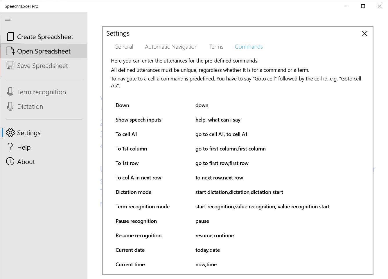 Settings - Commands-2